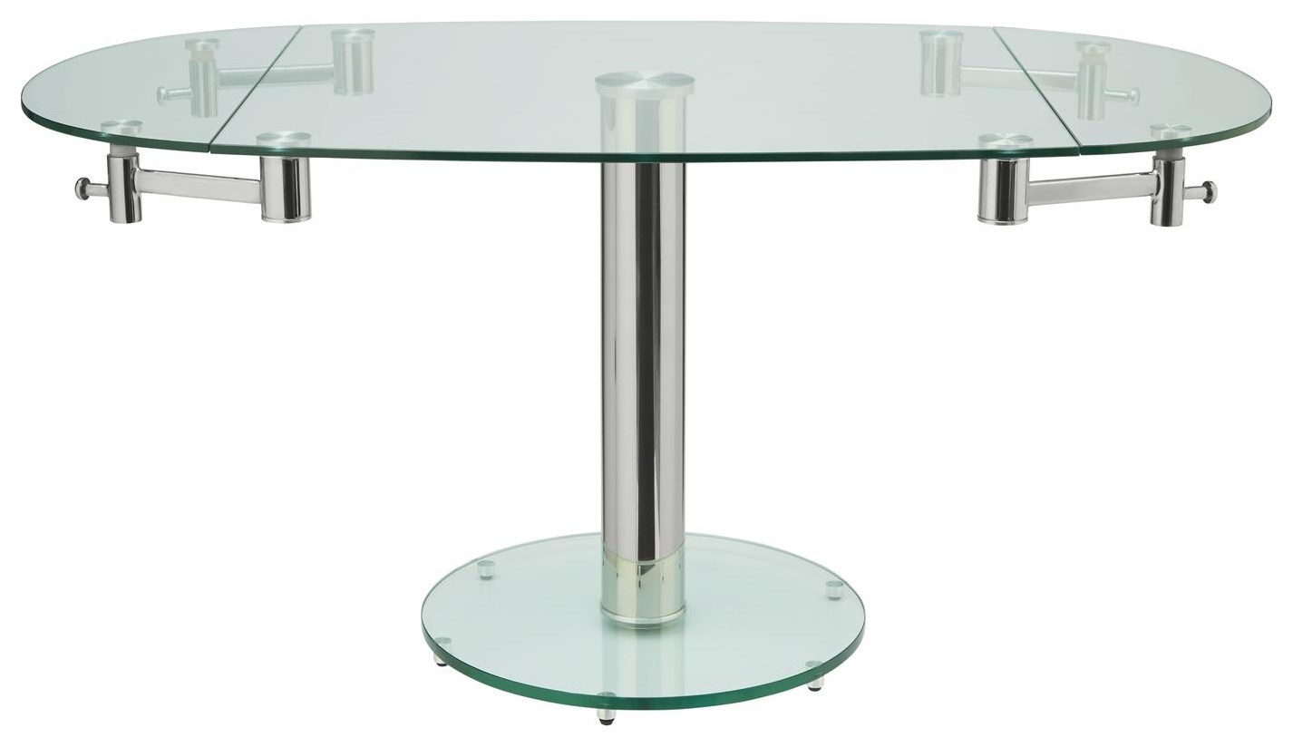 Casabianca Dining Tables BSMTO1 Modern Glass and Stainless Steel